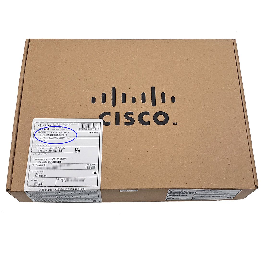 Cisco 8851 IP Phone TAA (CP-8851-K9++=)