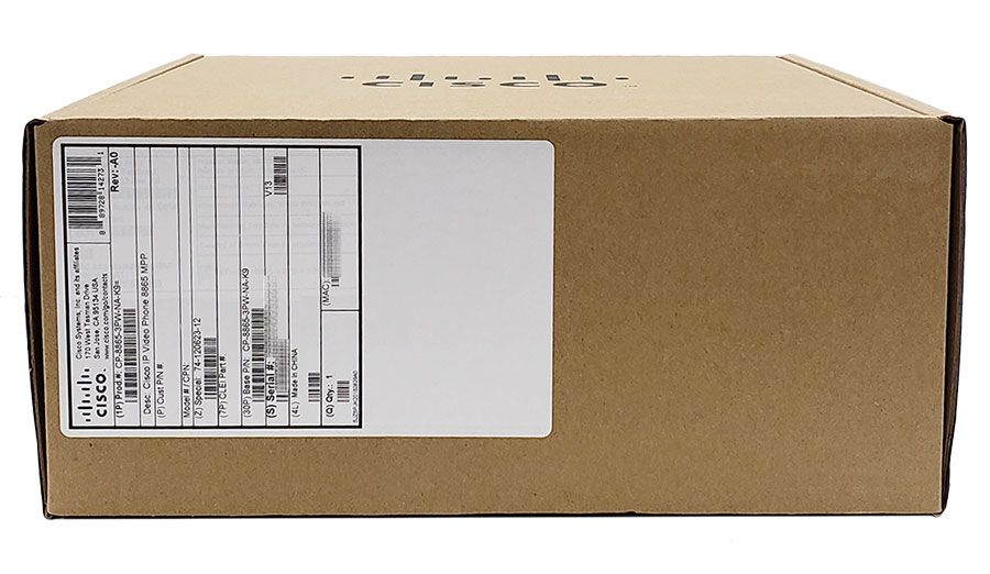 Cisco 8865 IP Phone with Multiplatform Firmware and Power Cube 4 (CP-8865-3PW-NA-K9=)
