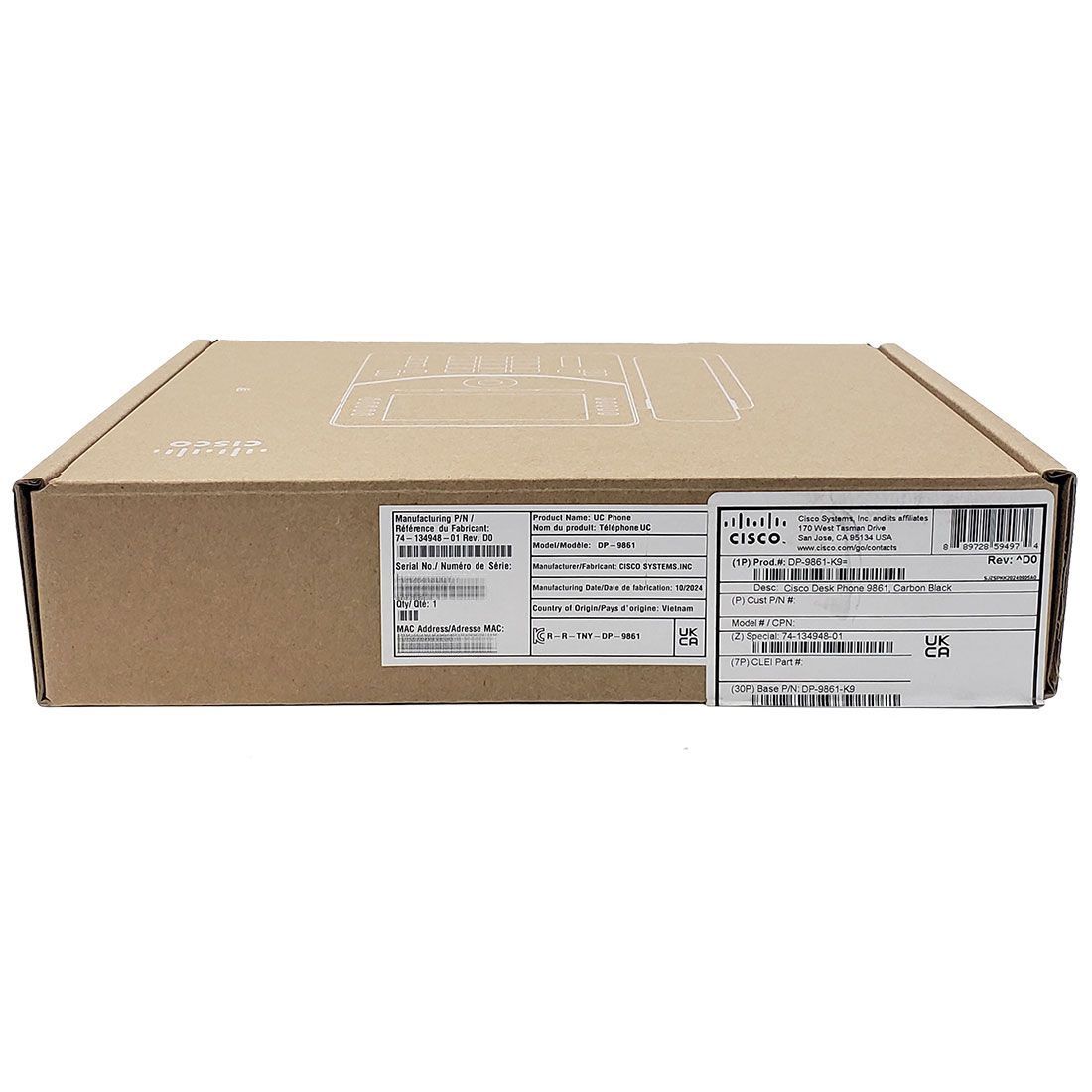 Cisco 9861 IP Phone (DP-9861-K9=)