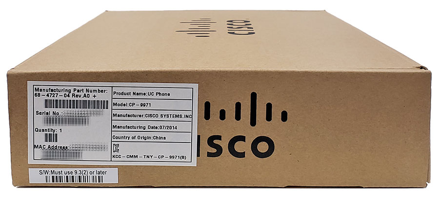 Cisco 9971 IP Phone (CP-9971-C-K9=) Cisco 9971 IP Phone (CP-9971-C-K9=)