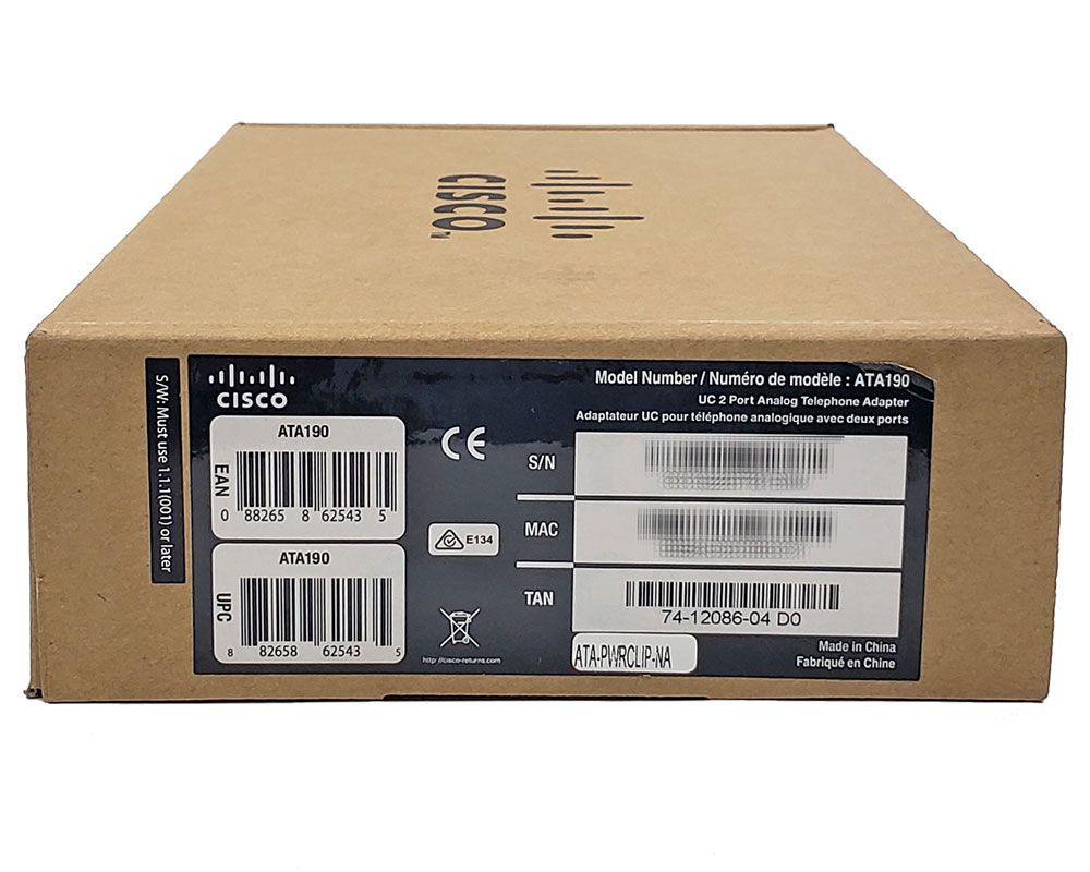 Cisco ATA190 Analog Telephone Adapter