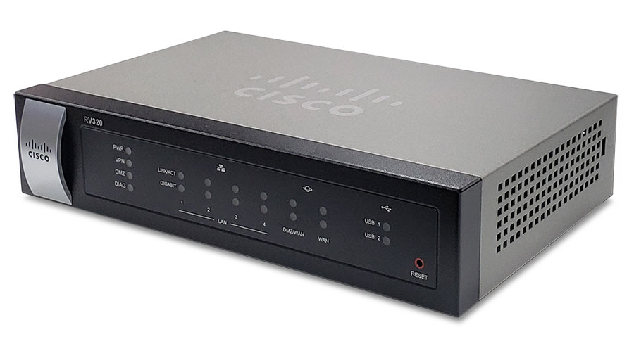 Cisco ギガビットデュアルWAN VPN ルーター RV320 cisco-rv320-dual-gigabit-wan-