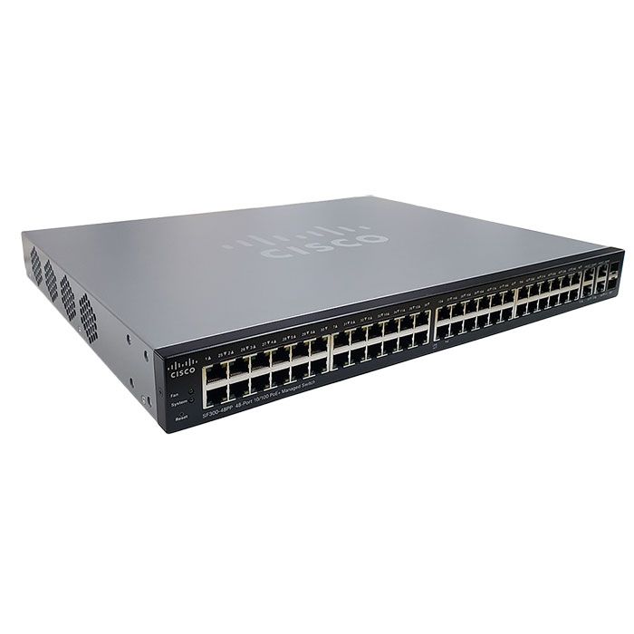 Cisco SF300-48PP 48-Port PoE+ Managed Switch (SF300-48PP-K9-NA)