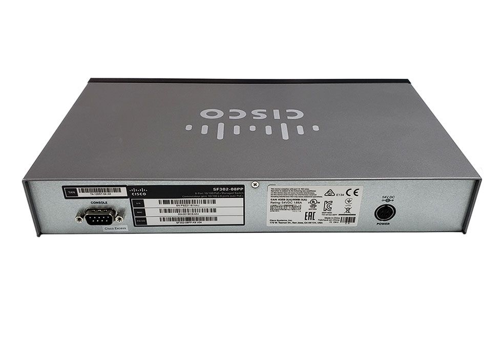 Cisco SF302-08PP 8-Port PoE+ Managed Switch (SF302-08PP-K9-NA)