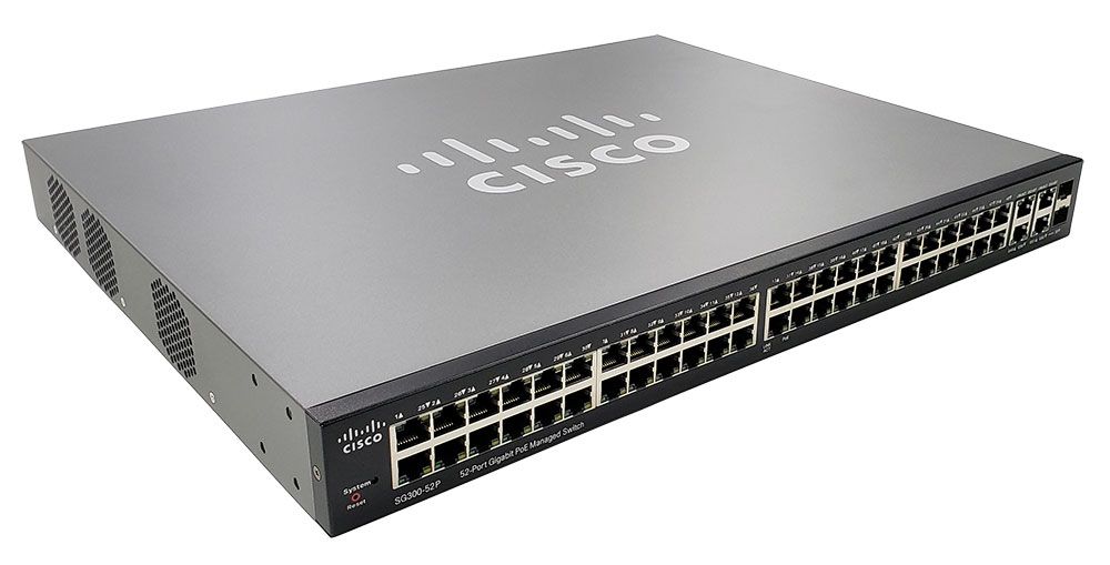 Cisco SG300-52P 52-Port Gigabit PoE+ Managed Switch (SG300-52P-WS, SG300-52P-K9)