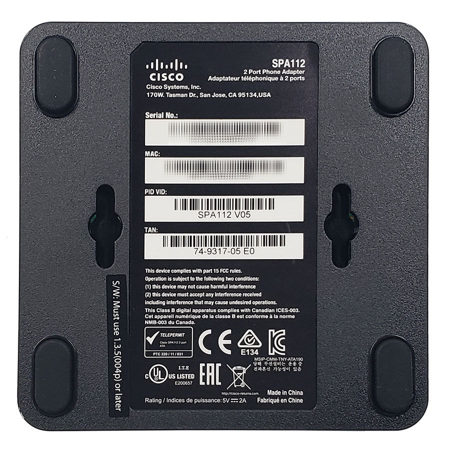 Cisco SPA112 2-Port Phone Adapter (SPA112)