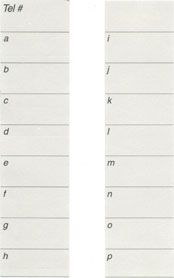 Avaya 6416D+ Digital Telephone Labels (10/pk.)