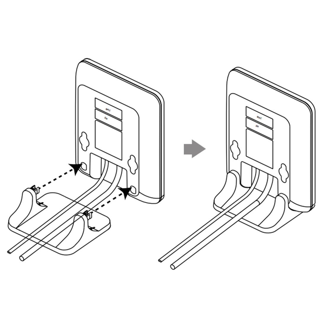 Desk Stand for Yealink W60B W70B Base Stations (OEM Compatible)