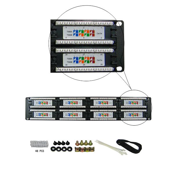 DynaCable 48-Port Category 5E Patch Panel