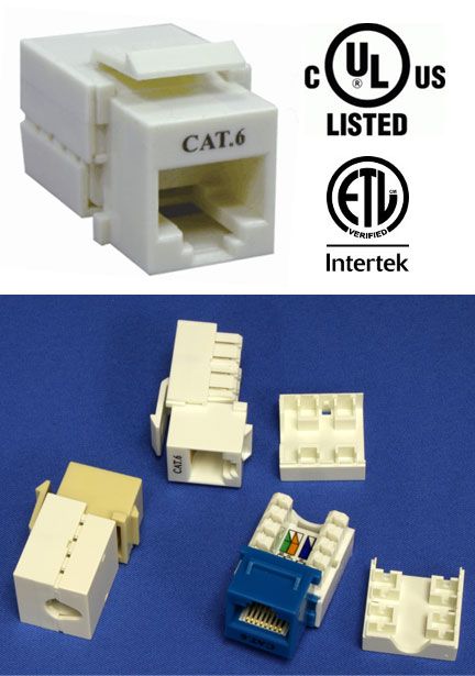 DynaCable Cat. 6 Keystone Jacks (10/pk.)