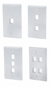 DynaCable Single Gang Wall Plates (1/2/3/4 Port) 10/pk.