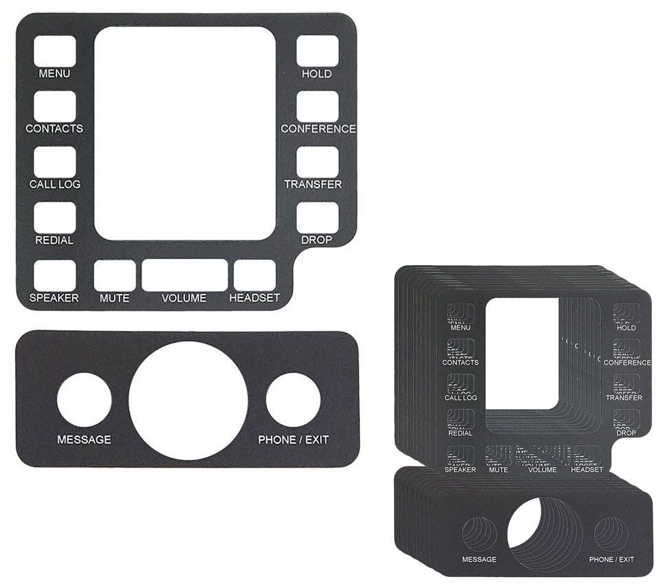 English Text Label for Avaya 1408, 1416, 1608-I, and 1616-I Global Phones (10 Pack)