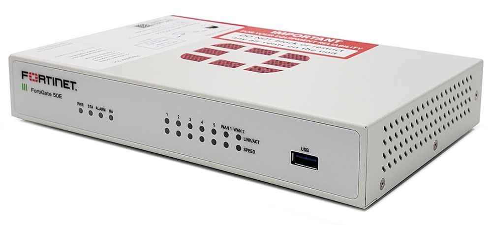 Fortinet FortiGate 50E Secure SD-WAN Appliance (FG-50E, P17464-05-01)