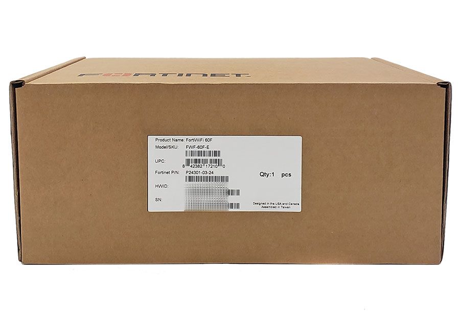 Fortinet Fortigate FortiWiFi 60F Secure SD-WAN Appliance (FWF-60F-E, P24301-03-24)