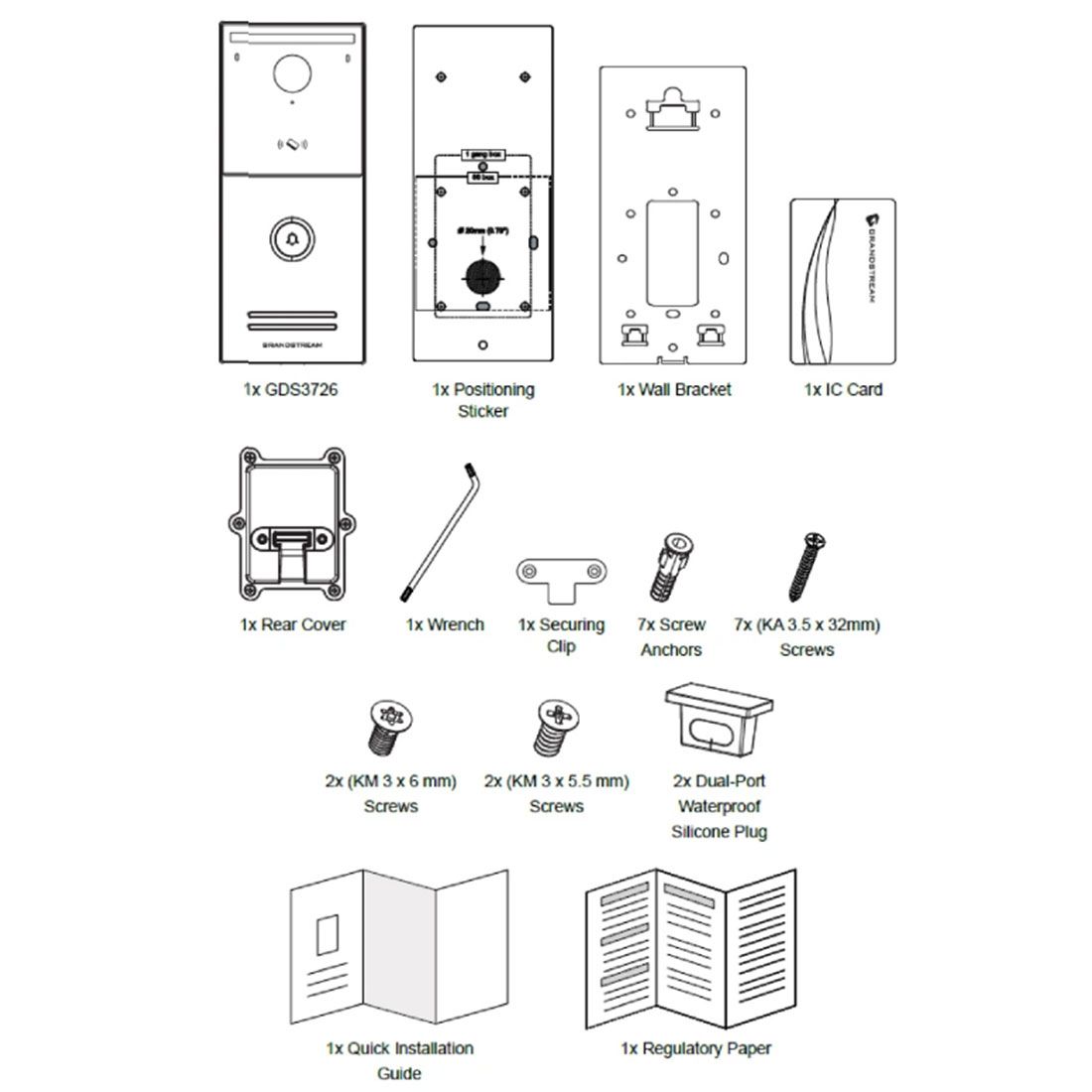 Grandstream GDS3725 IP Video Doorphone