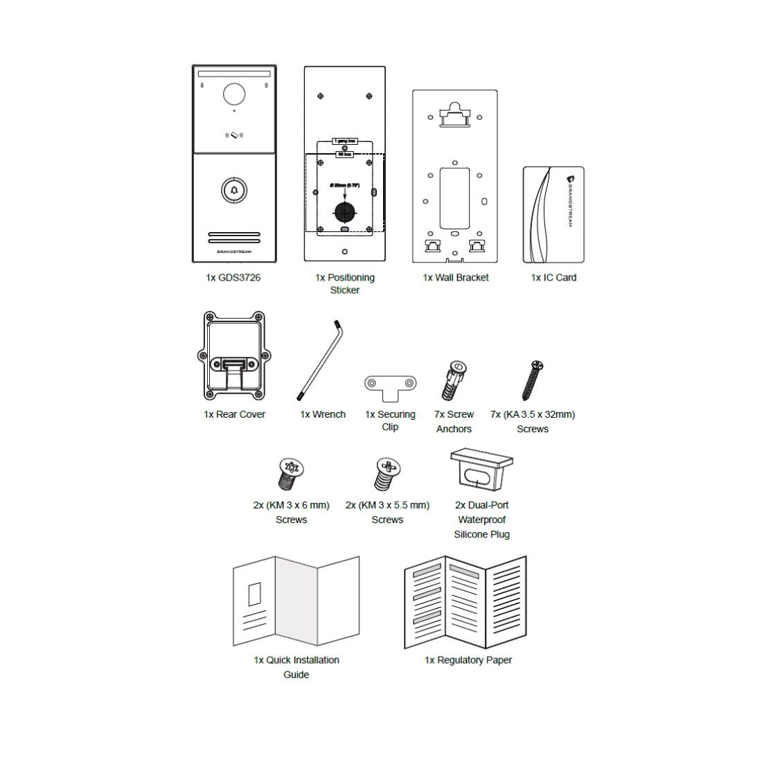 Grandstream GDS3726 IP Video Doorphone