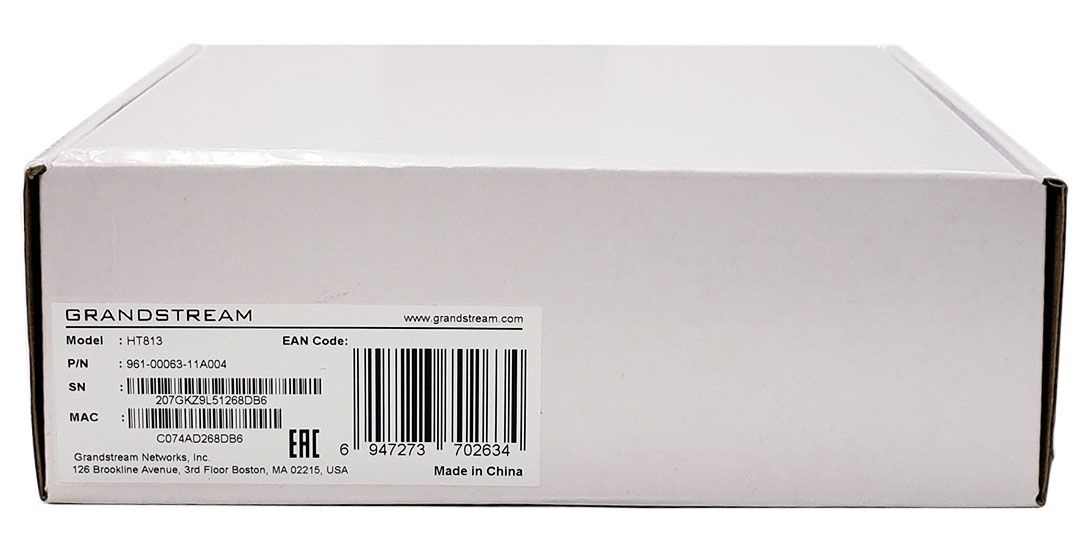 Grandstream HT813 Analog Telephone Adapter