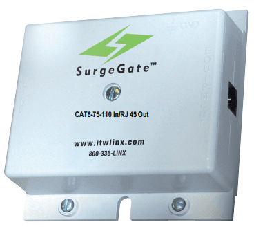 ITW Linx 1Gb CAT6-75-110-RJ45 Category 6 Solid-State Building Entrance Protector