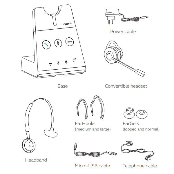 Jabra Engage 65 Convertible Wireless Headset (9555-553-125)