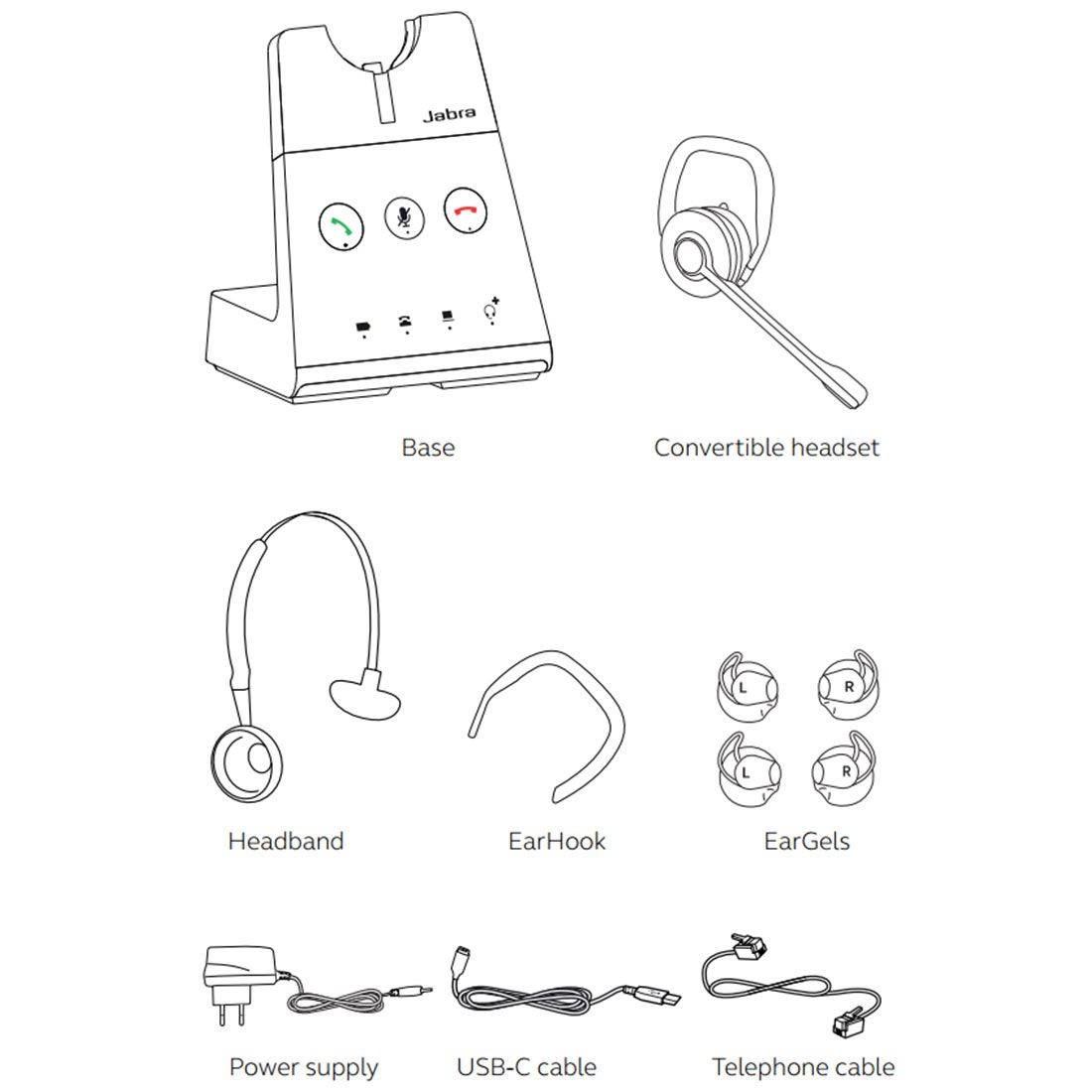 Jabra Engage 65 SE Convertible Wireless Headset (9655-553-125)