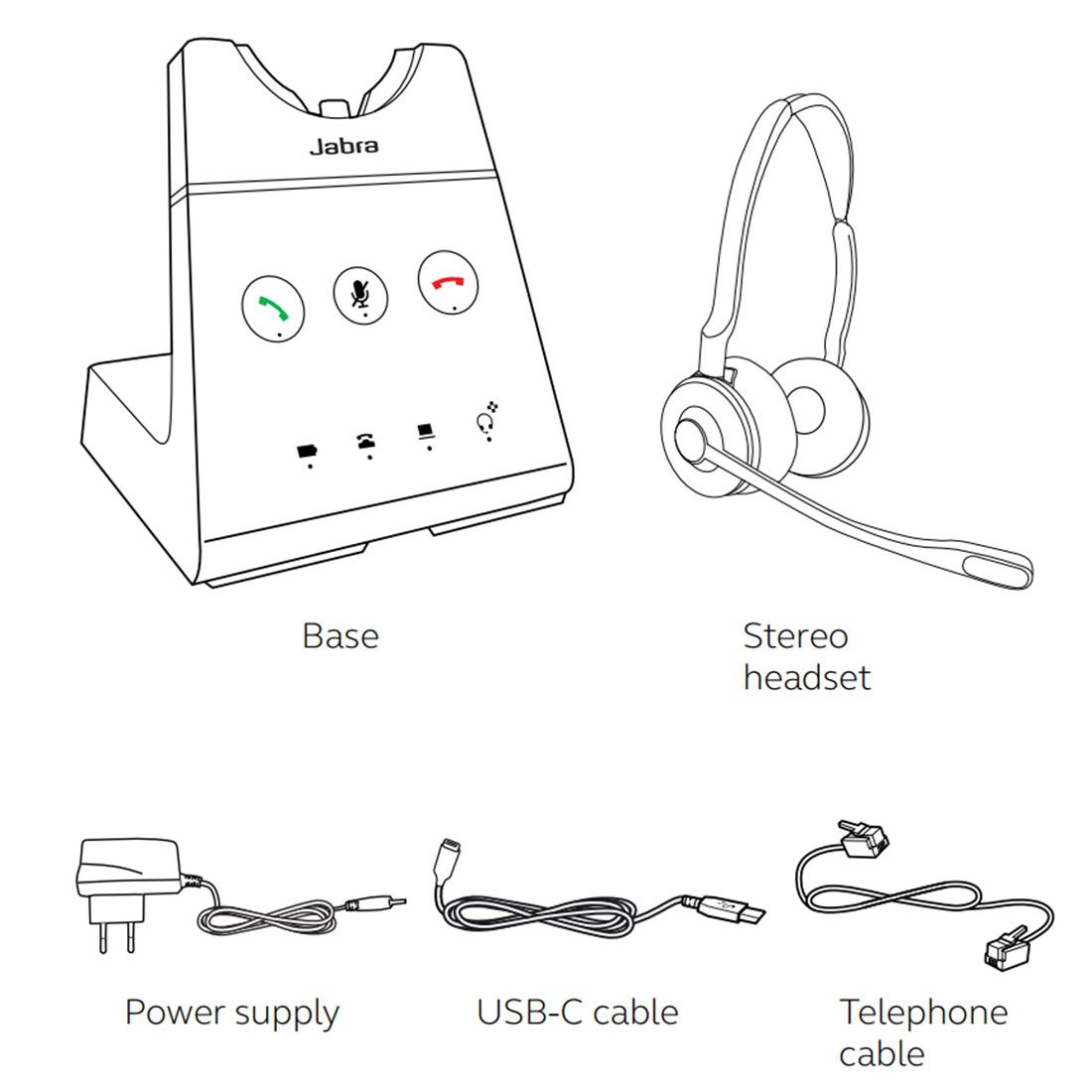 Jabra Engage 65 SE Stereo Wireless Headset (9659-553-125)