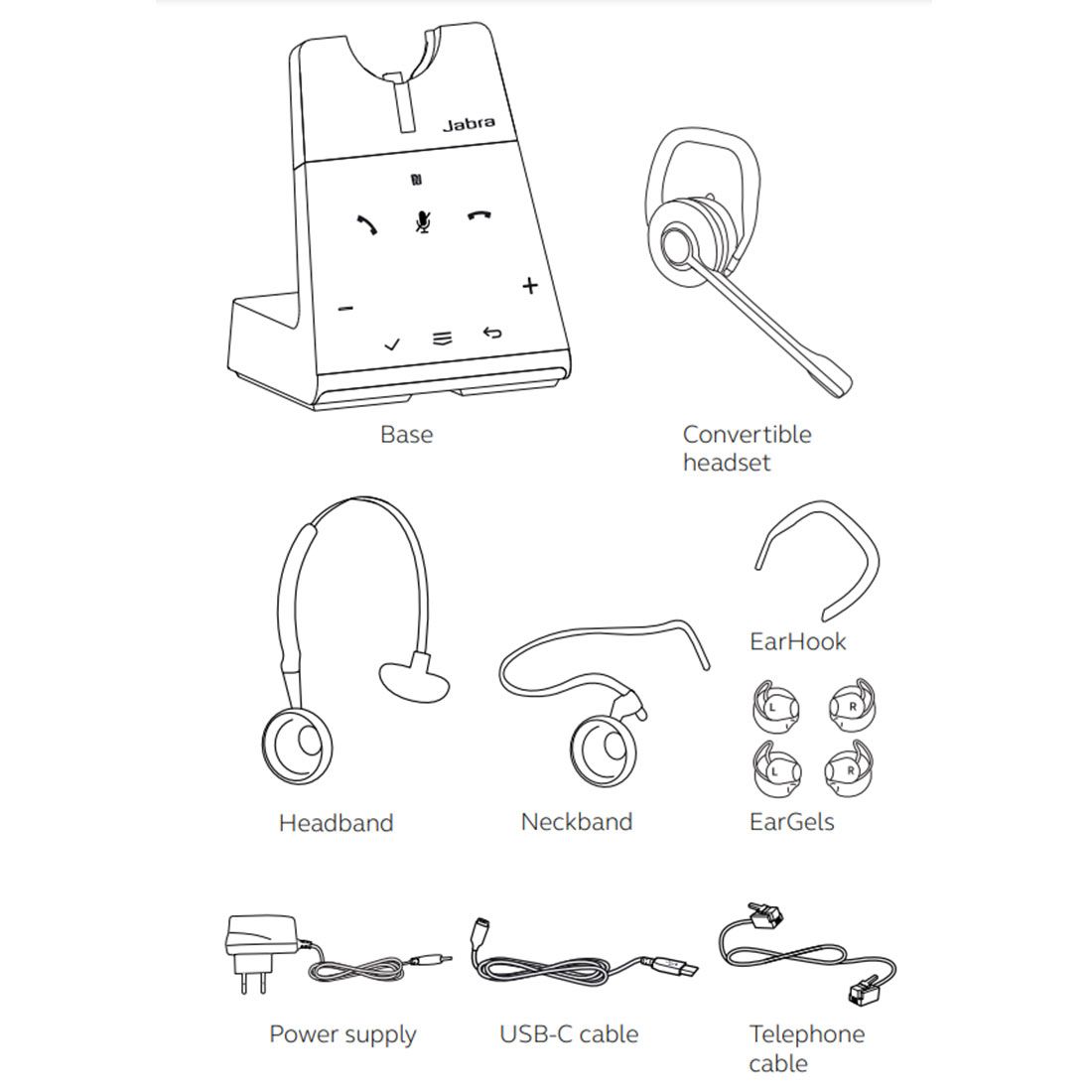 Jabra Engage 75 SE Convertible Wireless Headset (9655-583-125)