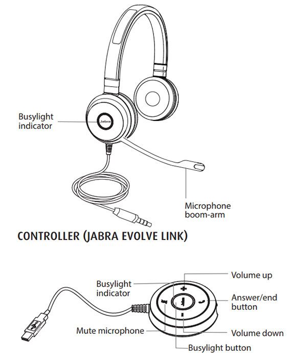 Jabra Evolve 40 MS Stereo Headset (6399-823-109)