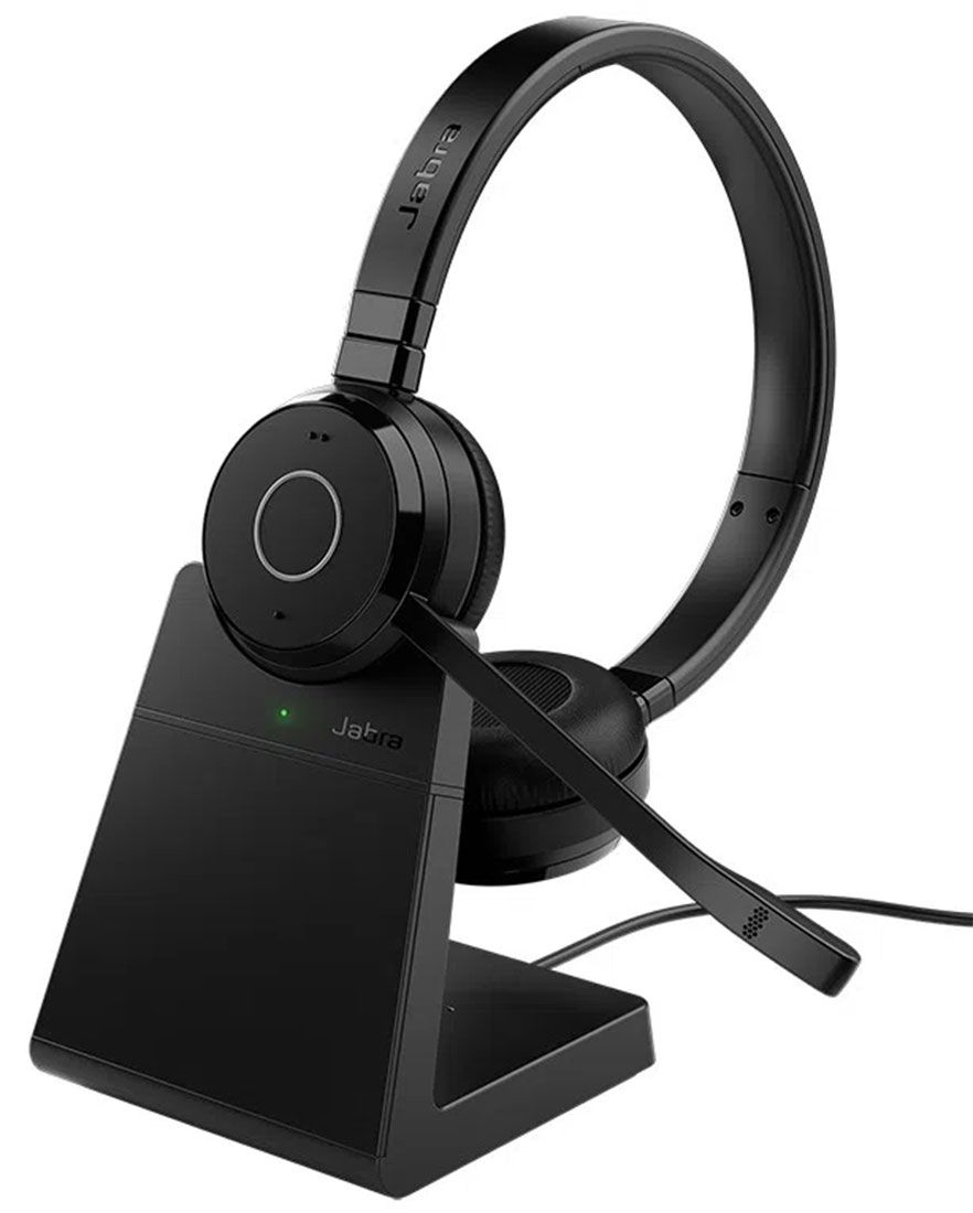 Jabra Evolve 65 TE Stereo MS Teams Wireless Headset w/Charging Stand (6699-833-399)