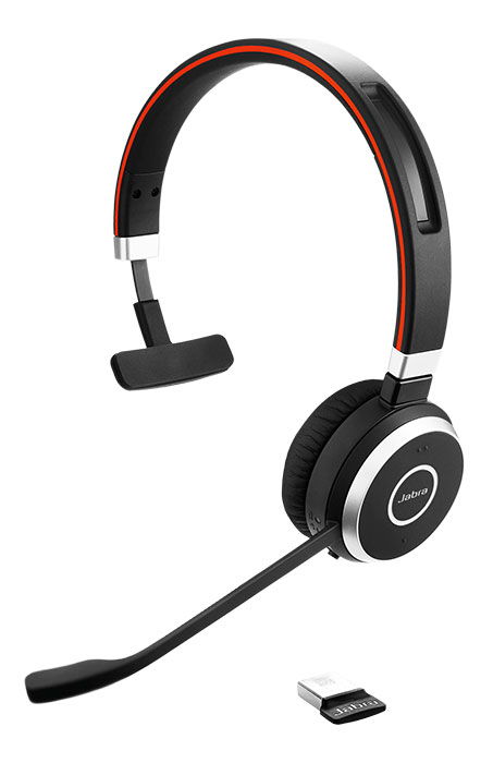 Jabra Evolve 65 UC Mono Wireless Headset w/Charging Stand (6593  