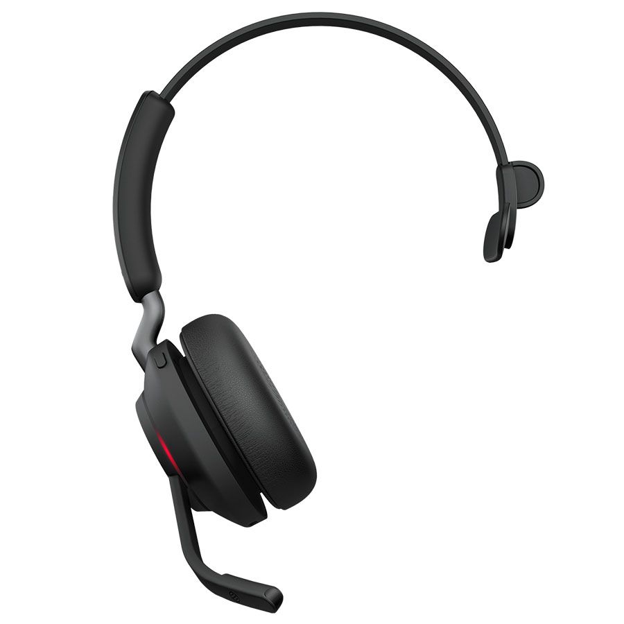 Jabra Evolve2 65 MS Teams Mono Wireless Headset w/Charging Stand (26599-899-989, USB-A)