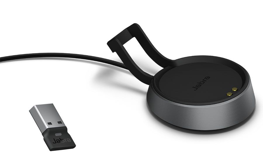Jabra Evolve2 85 MS Stereo Wireless Headset w/Charging Stand (28599-999-989, USB-A)