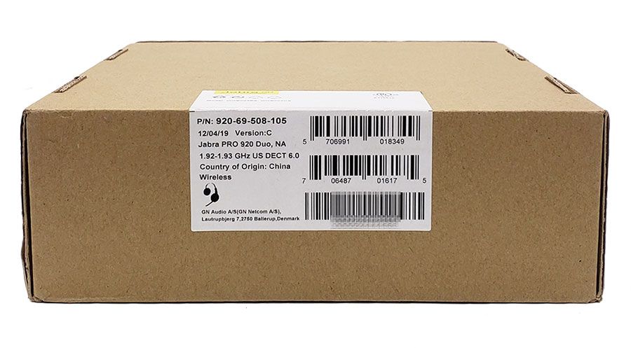 Jabra PRO 920 Duo Wireless Headset (920-69-508-105)