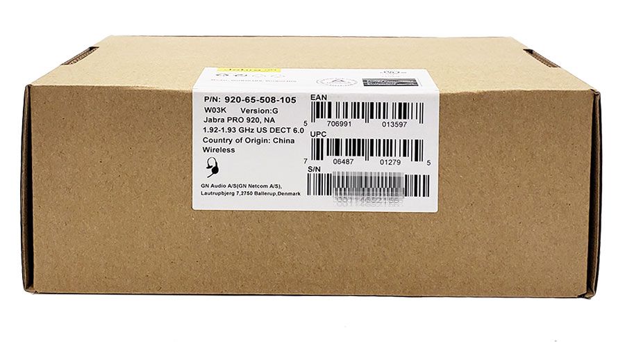 Jabra PRO 920 Mono Wireless Headset (920-65-508-105)