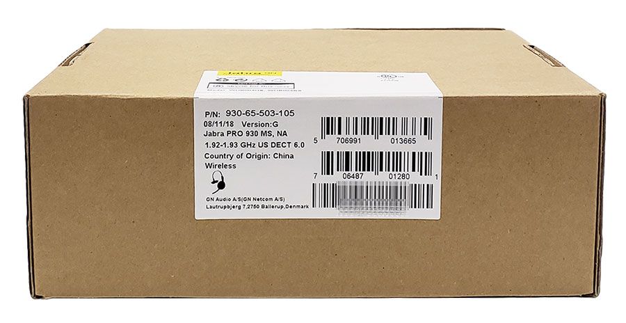 Jabra PRO 930 USB Mono MS Wireless Headset (930-65-503-105)