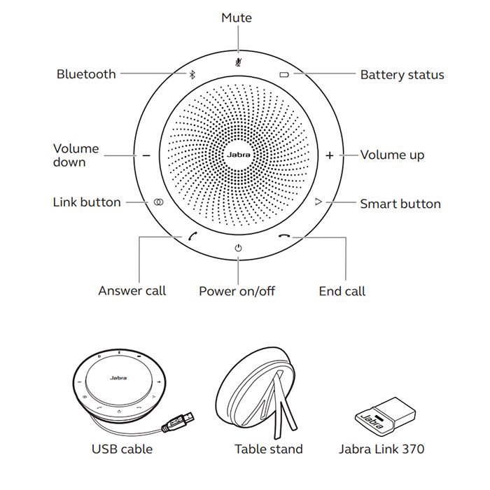 Jabra Speak 710+ MS Personal Speakerphone (7710-309)
