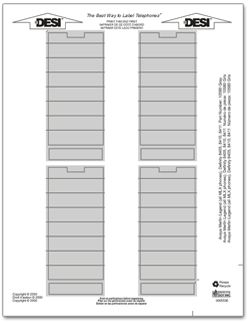 Merlin Legend MLX-28D Laser/Inkjet Printable Telephone Labels (4 labels)