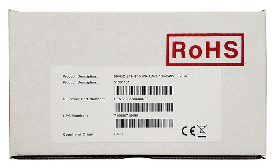 Mitel Gigabit Ethernet PoE+ Power Adapter (51301151)