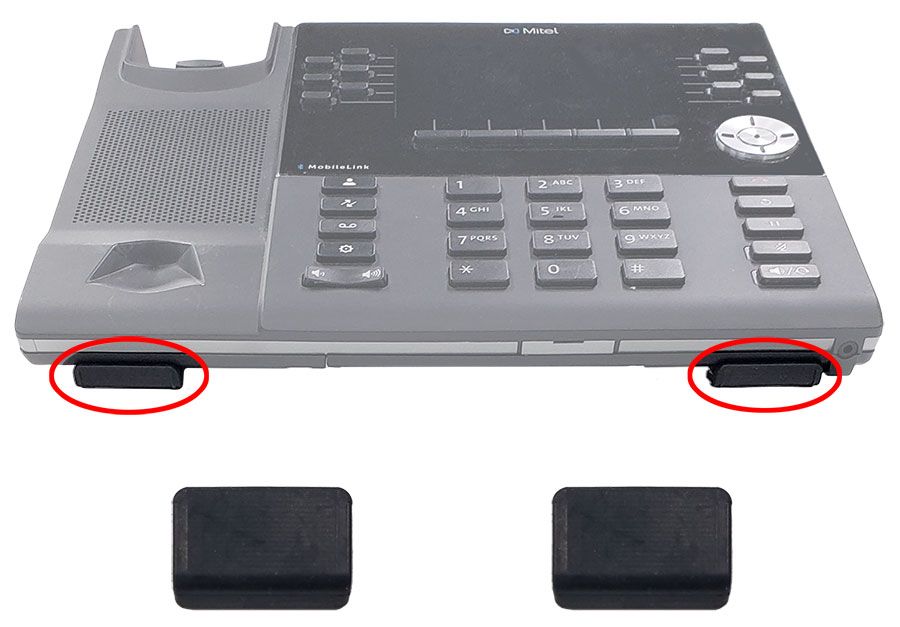 Mitel 6900 Series IP Phone Rubber Feet (1 Pair)