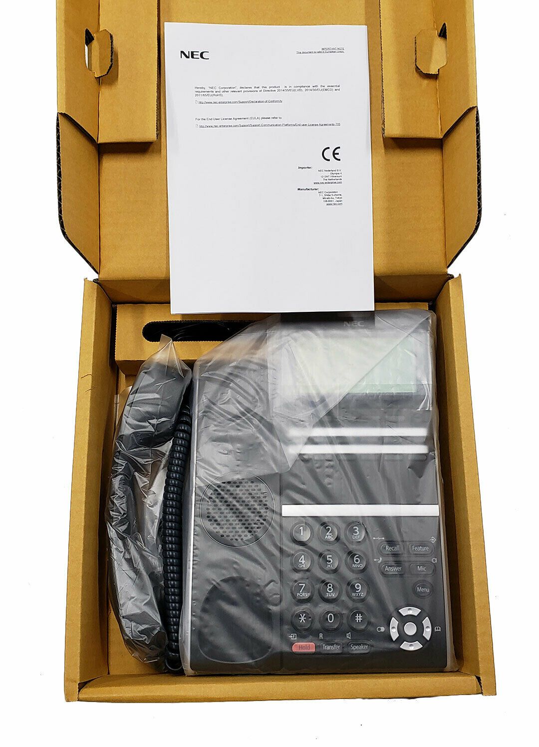 NEC ITZ-12D-3 IP Phone Black (DT830)