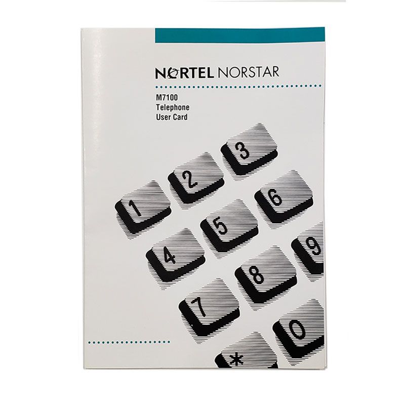 Norstar M7100 Button Set, Feature Card w/Overlay, and Literature Pack