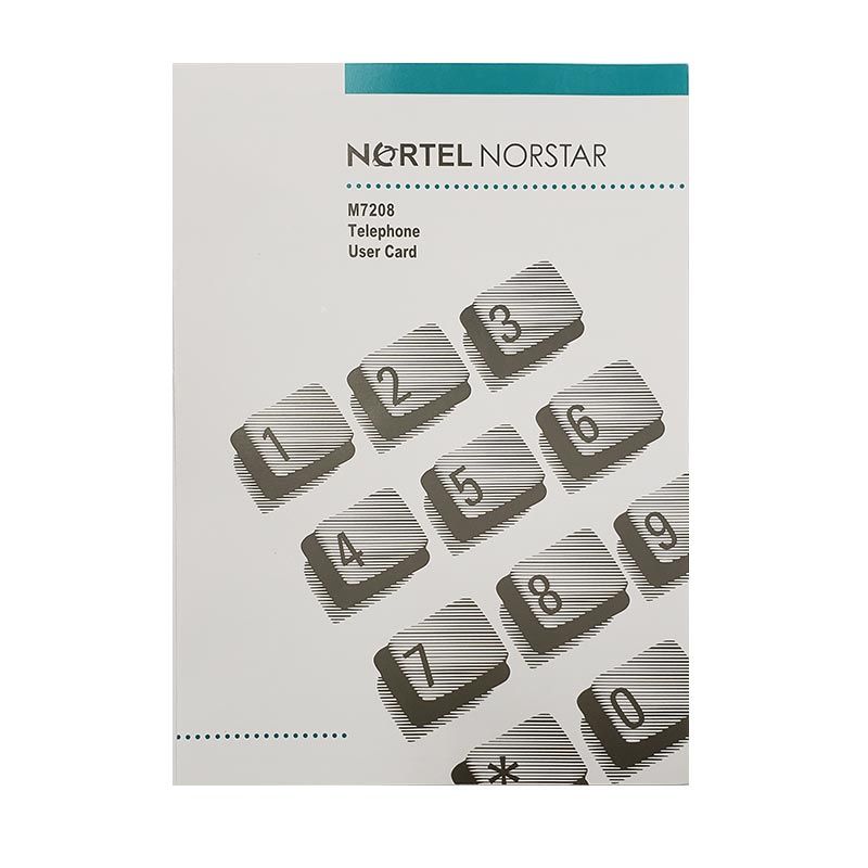 Norstar M7208 Button Set, Labels, Feature Card w/Overlay, and Literature Pack