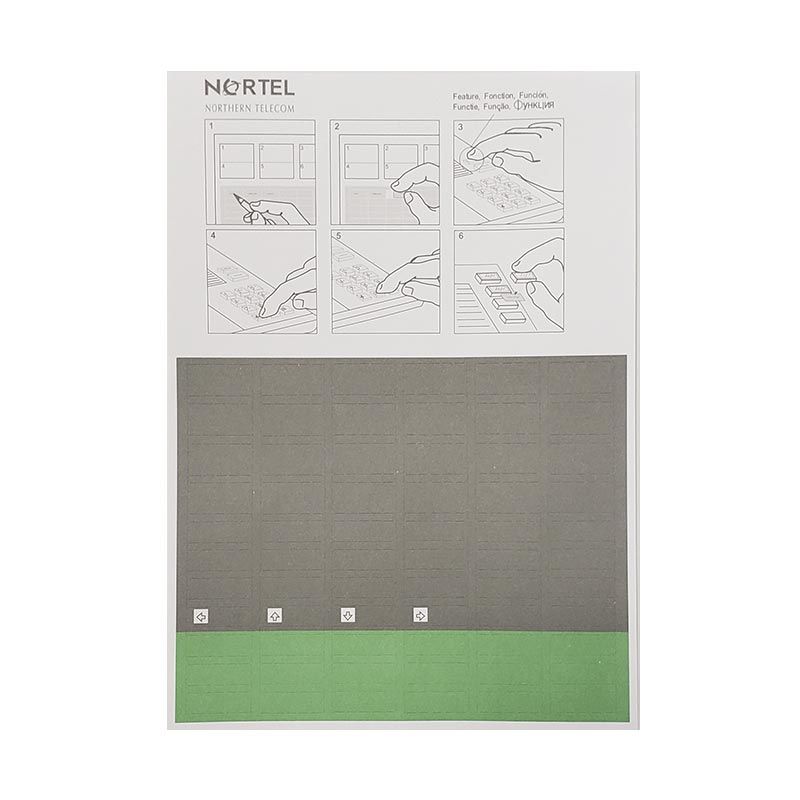 Norstar M7208 Button Set, Labels, Feature Card w/Overlay, and Literature Pack