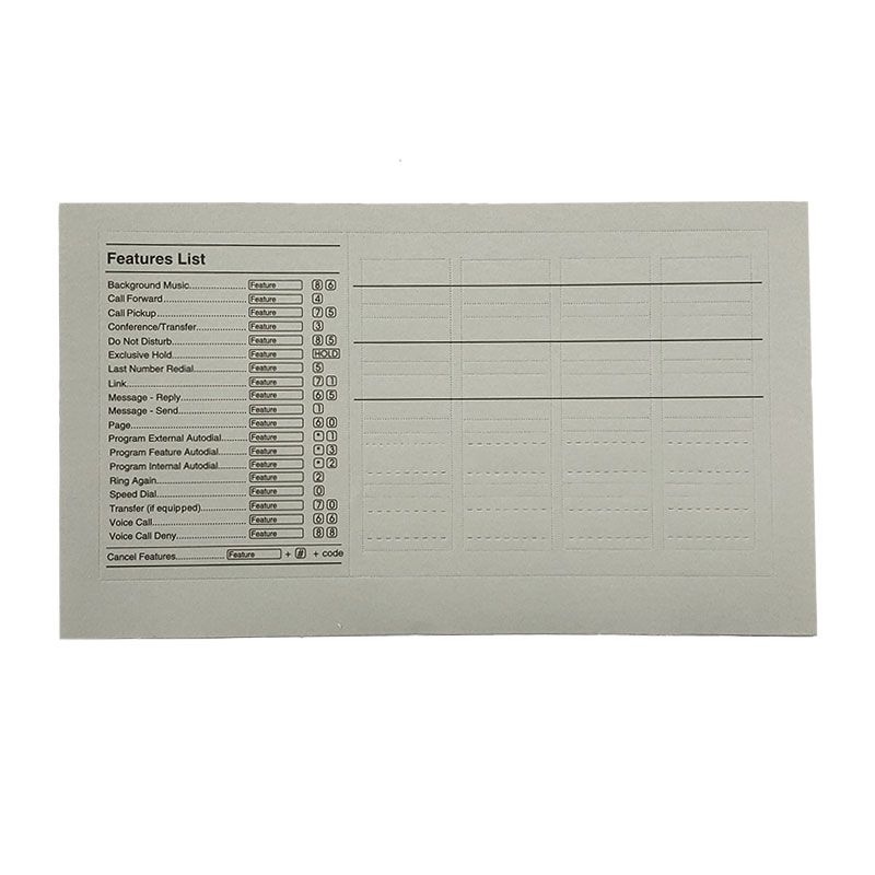 Norstar M7310 Button Set, Labels, Feature Card w/Overlay, and Literature Pack