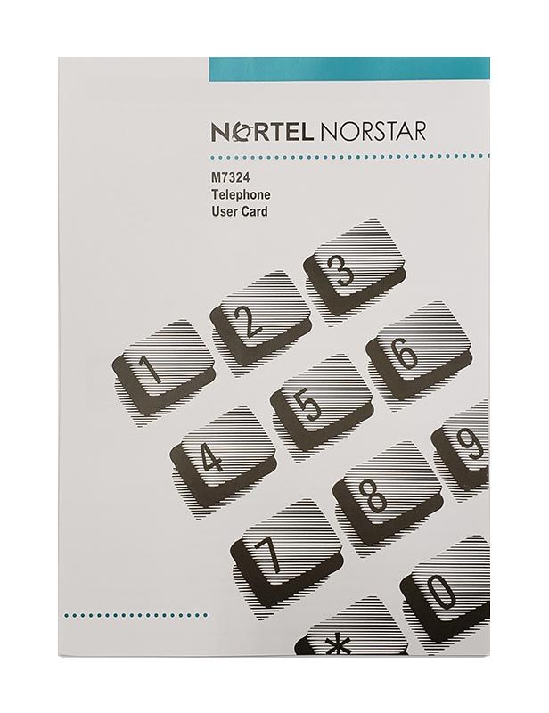 Norstar M7324 Button Set, Labels, Feature Card w/Overlay, and Literature Pack