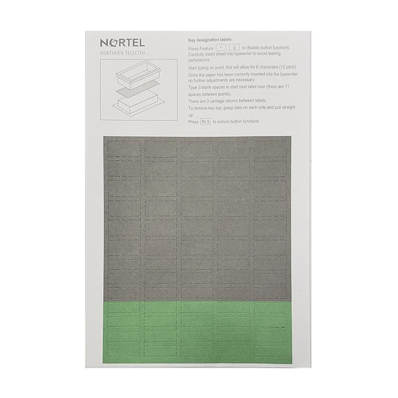 Norstar M7324 Button Set, Labels, Feature Card w/Overlay, and Literature Pack