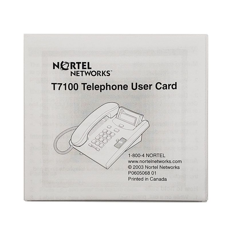 Nortel Norstar T7100 Telephone (NT8B25)