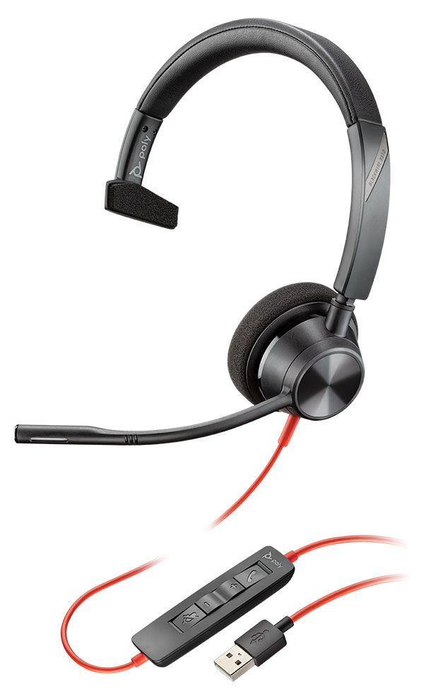 Plantronics Blackwire 3310 USB-A Headset (213928-101, BW3310)