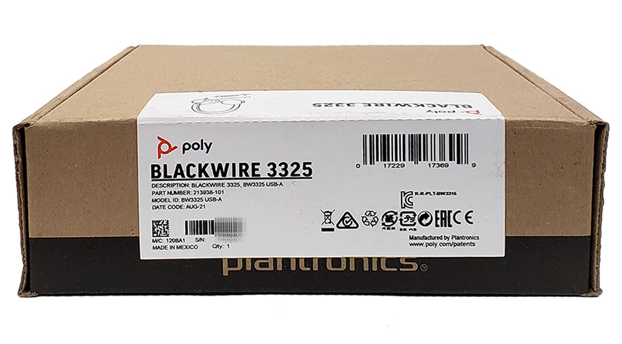 Plantronics Blackwire 3325 USB-A Headset (213938-101)