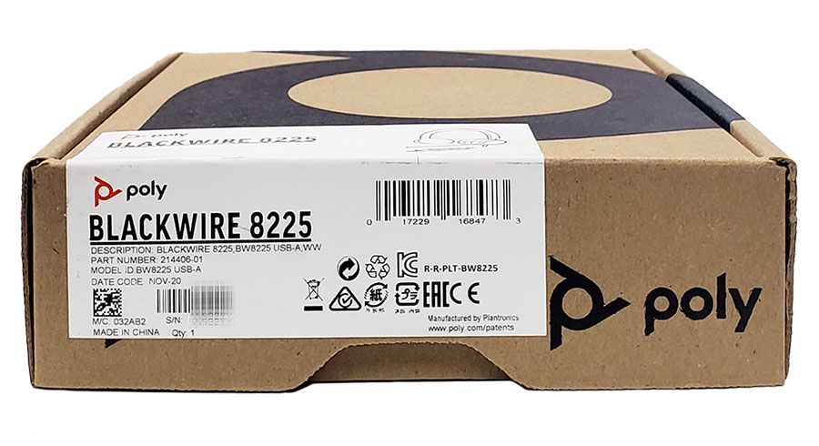 Plantronics Blackwire 8225 USB-A Headset (214406-01, BW8225)