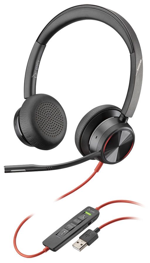 Plantronics Blackwire 8225 USB-A Headset (214406-01, BW8225)